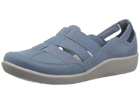 clarks clarks womens sillian stork closed toe casual  sandals blue size  walmart