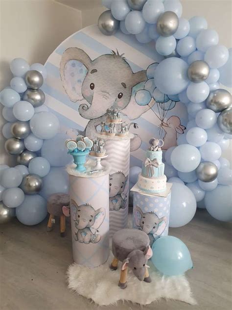 elephant birthday party ideas photo    baby shower