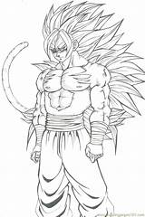 Goku Coloring Pages Printable Ball Dragon Son Super Color Ssj5 Ssj4 Saiyan Print Ssj Online Deviantart Popular Getcolorings Template Templates sketch template