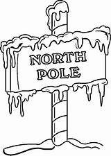 Pole North Coloring Pages Sign Christmas Printable Clipart Clip Drawing Poles South Printables Santa Color Templates Bmp Untitled Wanted Poster sketch template
