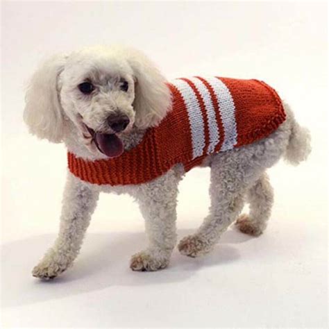 dog sweater  coat  knitting patterns  funky stitch