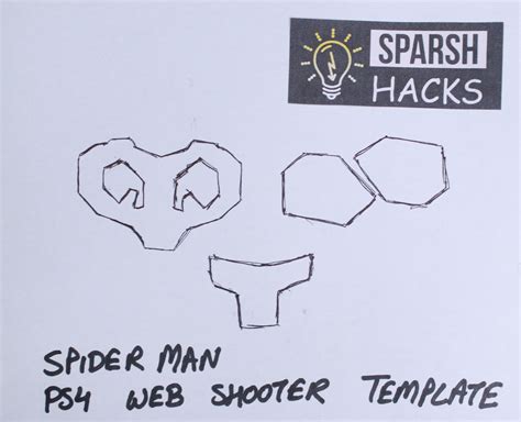 printable spider man web shooter template