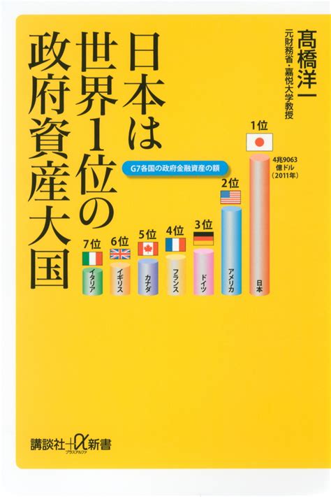 『日本は世界1位の政府資産大国』（高橋 洋一）：講談社＋α新書｜講談社book倶楽部