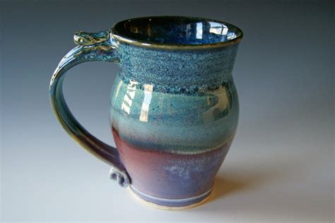pottery coffee mug handmade wheel thrown pottery ceramic clay