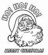 Coloring Santa Christmas Merry Ho Pages Claus Happy Printable Color Kids Joyful Bestcoloringpagesforkids sketch template