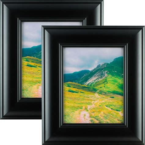 craig frames dakota wide modern black satin picture frame   set   walmartcom