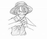 Luffy Piece Monkey Coloring Pages Character Another sketch template