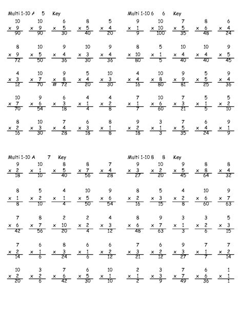 printable multiplication sheets  grade long multiplication