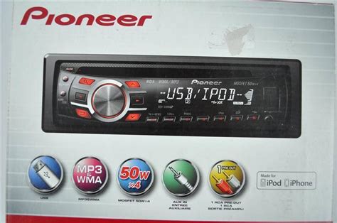 lote  auto radio marca pioneer modelo deh ub  leitor de cd mp  wma entrada usb