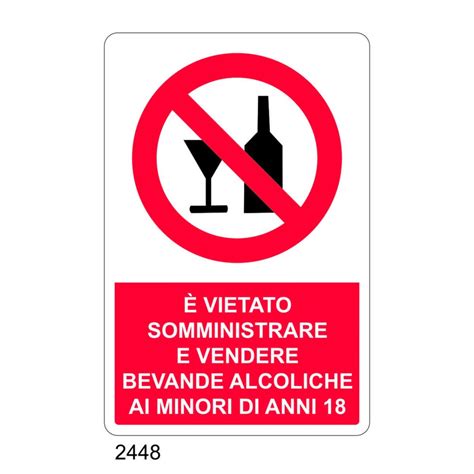 vietato somministrare  vendere bevande alcoliche ai minori  anni