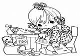Secretary Coloring Pages Getcolorings Precious Moments Color sketch template