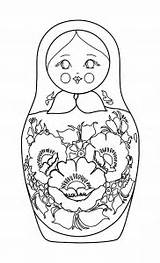 Bambole Russe Adulti sketch template