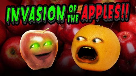 annoying orange invasion   apples supercut youtube