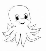 Octopus Baby Coloring Face Printable Pages Mollusks Description Cute Coloringonly sketch template