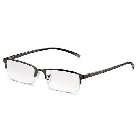 read optics half frame reading glasses for men with spring hinges 3 00