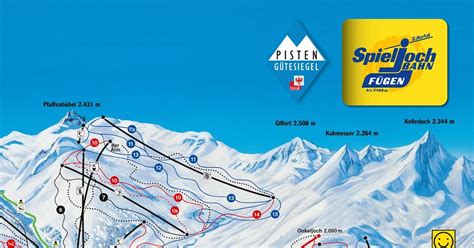 skigebied fugen kaart kaart