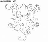 Kraken Drawings Drawingforall Ayvazyan Stepan Tutorials Myths Tentacles Mythical sketch template