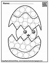 Dot Marker Spring Coloring Pages Printables Printable Easter Do Preschool Markers Chick Pdf Activity Set Kids Egg Bunny Flower Talkies sketch template
