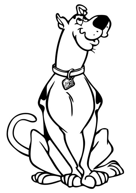 scooby doo coloring pages  childrens printable