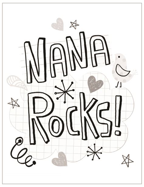 happy mothers day nana coloring page coloring pages