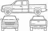 Silverado Chevrolet Chevy Blueprints Truck 2006 Pickup Drawings Clipart Gmt800 Sketch Template Car Lifted Dimensions Templates Coloring Clip Cliparts Trucks sketch template