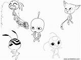 Miraculous Coloring Ladybug sketch template