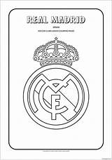Real Madrid Pages Coloring Clubs Kids Soccer Print sketch template