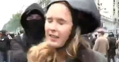shocking clip shows female journalist  slapped  face