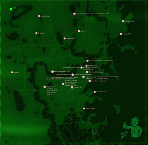 fallout  map  faction quests simple reference fo