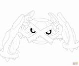 Pokemon Coloring Pages Metagross Deoxys Mega Generation Drawing Printable Getcolorings Metang Iii Absol Color Categories sketch template
