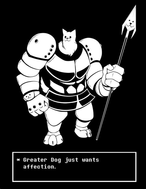 undertale greater dog  canon thought  deviantart