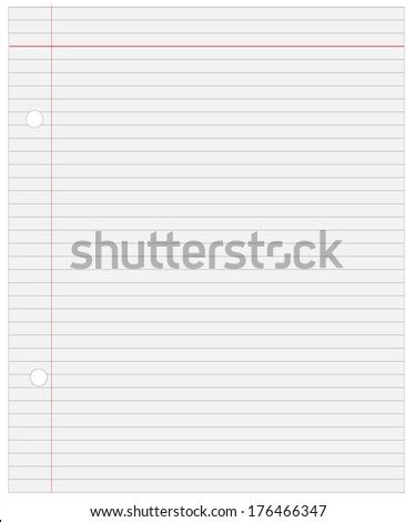 blank stationary horizontal ruled letter size stock photo