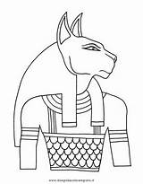 Egizi Bastet Egitto Nazioni Egyptian Printablecolouringpages Depuis sketch template