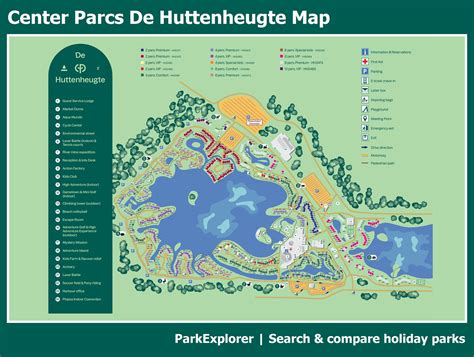 center parcs accommodation map