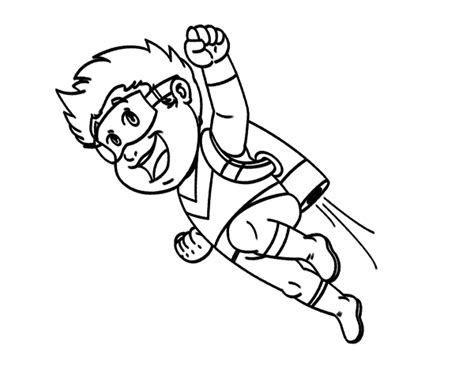 flying hero coloring page coloringcrewcom