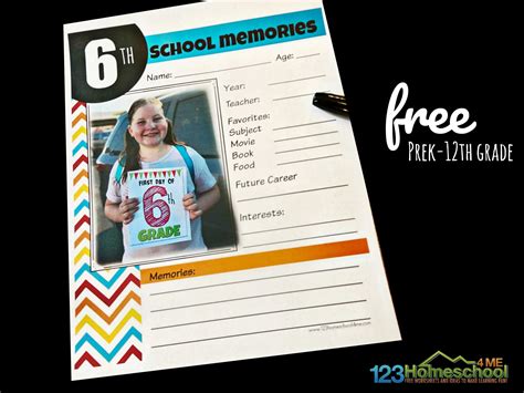 preschool  printable memory book templates   printable