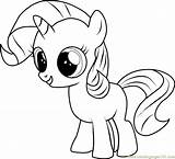 Rarity Coloring Filly Applejack Ponies Coloringpages101 sketch template