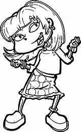 Coloring Rugrats Angelica Pages Getdrawings Getcolorings sketch template