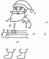 Christmas Dots Santa Connect Claus Kids Dot Coloring Number Pages Count Worksheets Bigactivities Printable Activities Activity Printables Sheets Math Games sketch template