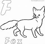 Foxes Getdrawings Getcolorings sketch template