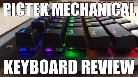 pictek mechanical keyboard review youtube