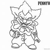 Pennywise sketch template