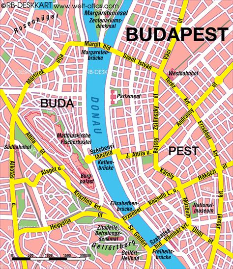 map  budapest center city  hungary welt atlasde