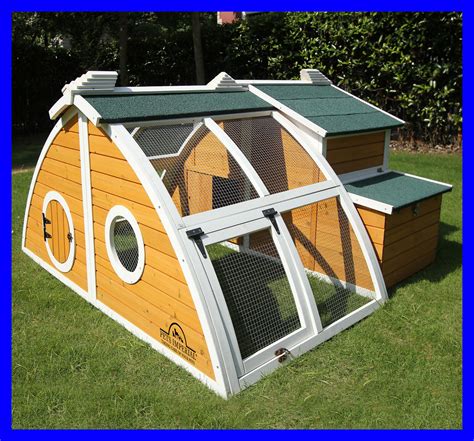 pets imperial green ritz large chicken coop hen poultry ark house run nest  build
