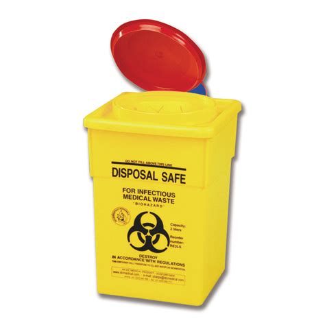 sharps disposal container ltr     aid supplies supplied australia wide