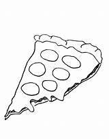 Pizza Coloring Pedaço Pedaco Ausmalbild Tudodesenhos Malvorlagen Coloringhome Letzte sketch template