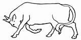 Bull Coloring Cow Pages Supercoloring Running sketch template
