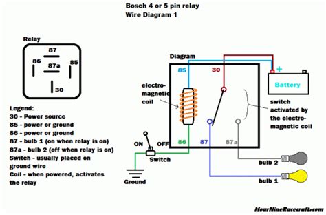 pin  volt relay wiring diagram