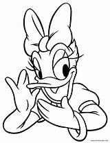 Daisy Duck Coloring Pages Donald Face Disney Printable Color Print Colouring Drawing Cartoon Ducks Kids Characters Baby Book Gossip Clip sketch template