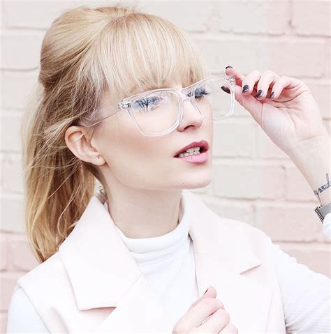 brighten up your look with clear glasses